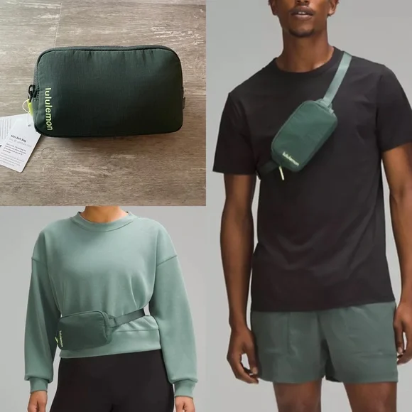 lululemon athletica | Bags | Lululemon Mini Belt Bag Fanny Pack Crossbody  In Dark Forestfaded Zap | Poshmark